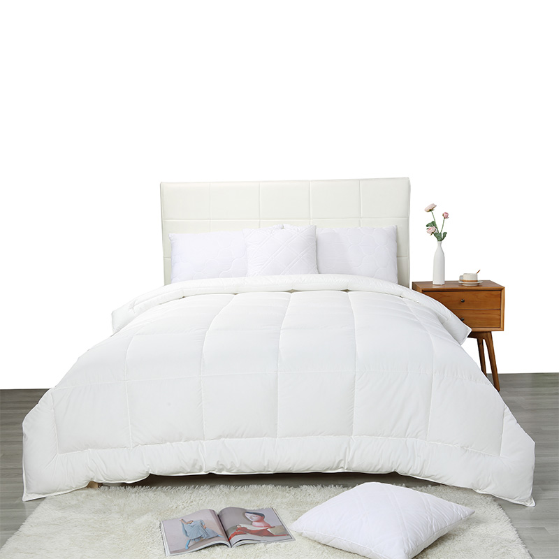 Insert de couette de Queen Size de 100 % coton, couette en coton alternatif en duvet blanc